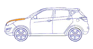 ремонт капота changan cs35